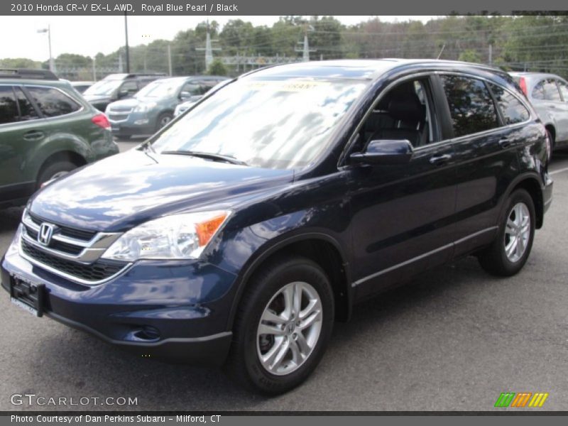 Royal Blue Pearl / Black 2010 Honda CR-V EX-L AWD