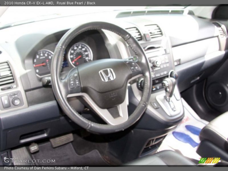 Royal Blue Pearl / Black 2010 Honda CR-V EX-L AWD