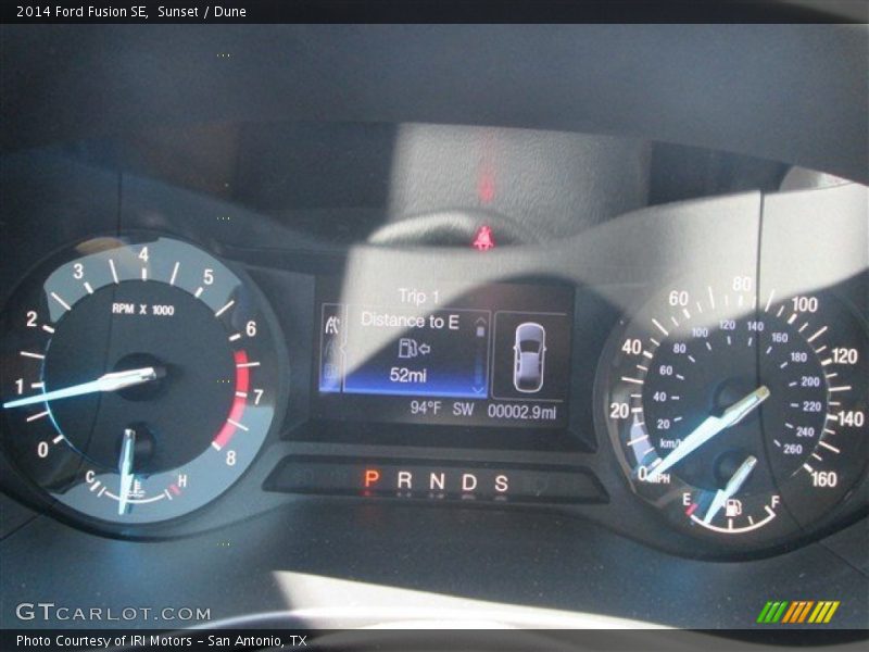  2014 Fusion SE SE Gauges