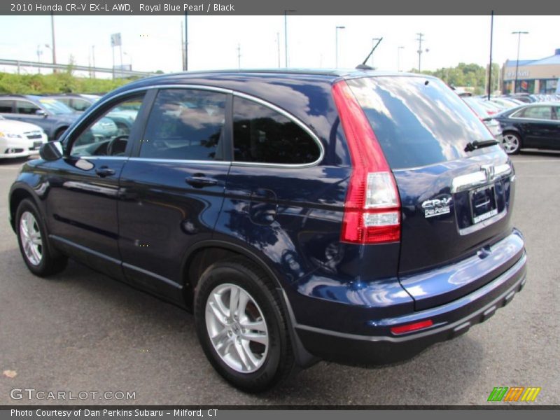 Royal Blue Pearl / Black 2010 Honda CR-V EX-L AWD