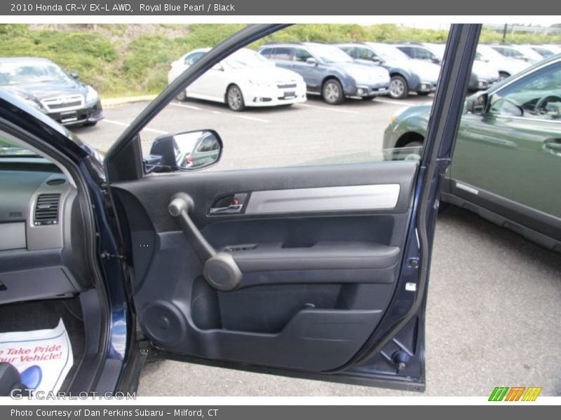 Royal Blue Pearl / Black 2010 Honda CR-V EX-L AWD