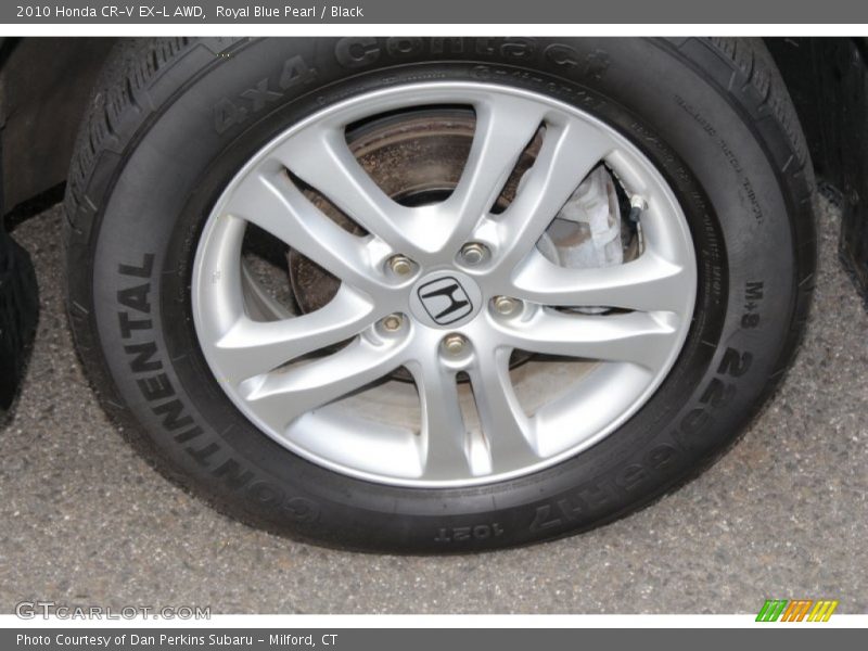 Royal Blue Pearl / Black 2010 Honda CR-V EX-L AWD