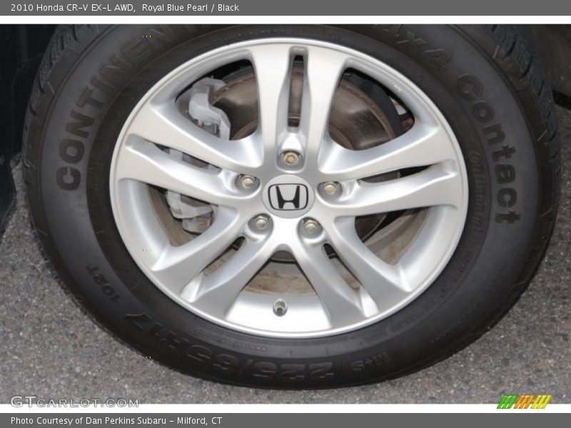 Royal Blue Pearl / Black 2010 Honda CR-V EX-L AWD