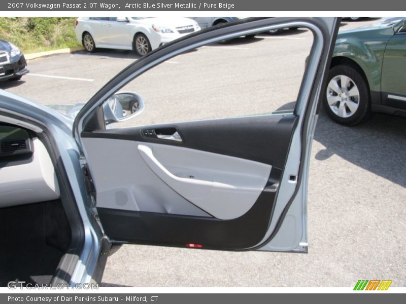 Arctic Blue Silver Metallic / Pure Beige 2007 Volkswagen Passat 2.0T Wagon