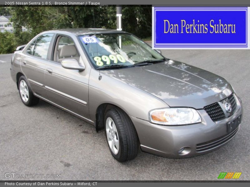 Bronze Shimmer / Taupe 2005 Nissan Sentra 1.8 S