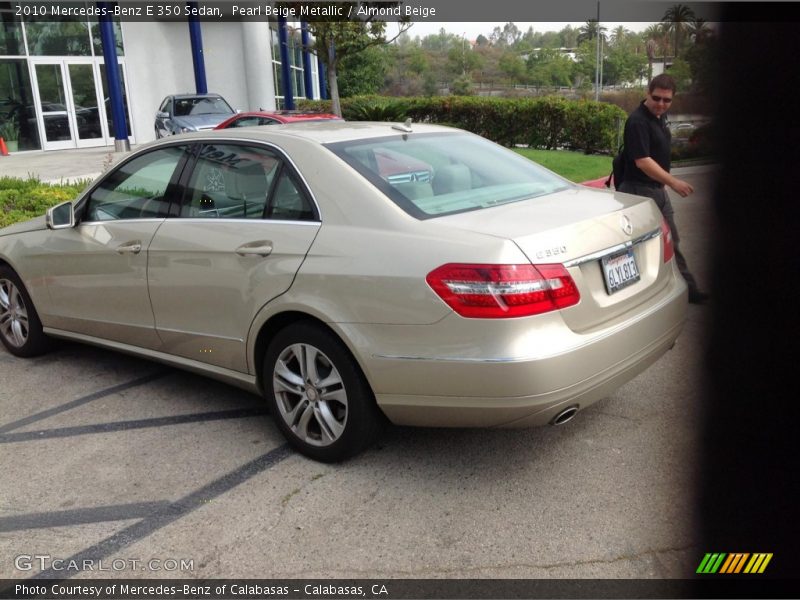 Pearl Beige Metallic / Almond Beige 2010 Mercedes-Benz E 350 Sedan