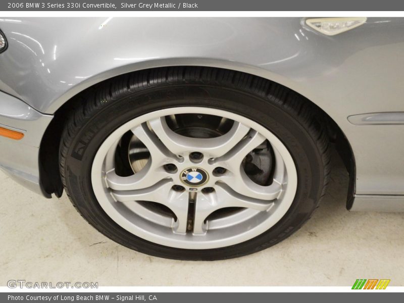 Silver Grey Metallic / Black 2006 BMW 3 Series 330i Convertible