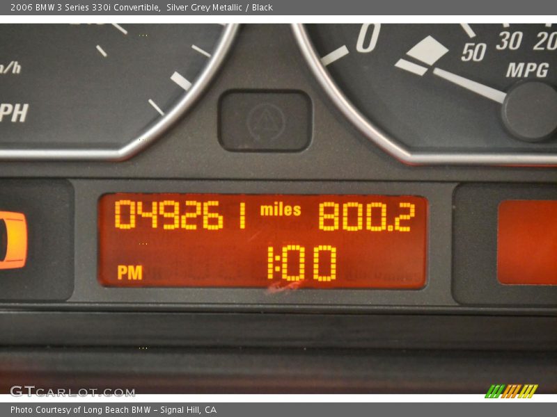 Silver Grey Metallic / Black 2006 BMW 3 Series 330i Convertible