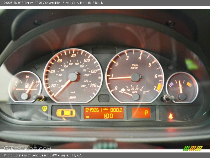 Silver Grey Metallic / Black 2006 BMW 3 Series 330i Convertible