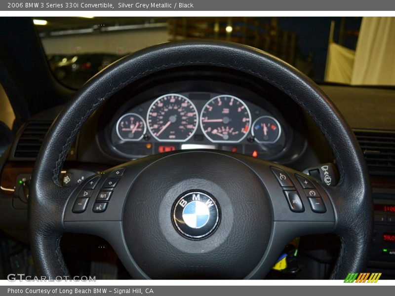 Silver Grey Metallic / Black 2006 BMW 3 Series 330i Convertible