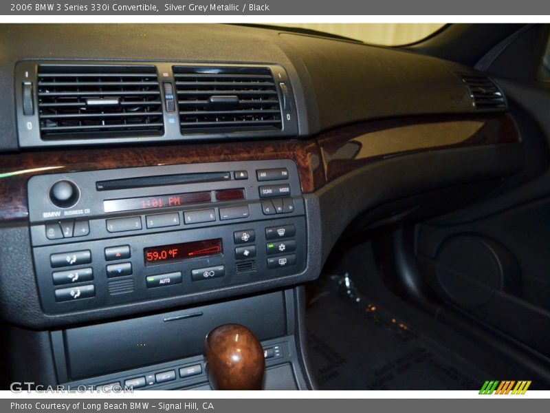 Silver Grey Metallic / Black 2006 BMW 3 Series 330i Convertible