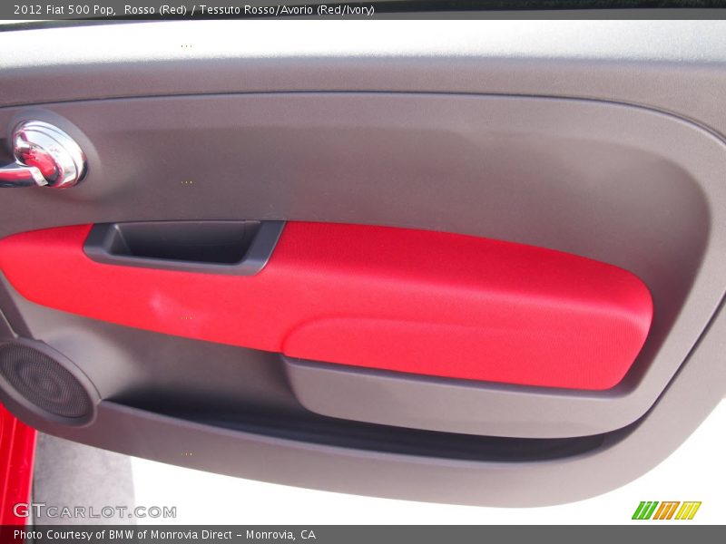 Rosso (Red) / Tessuto Rosso/Avorio (Red/Ivory) 2012 Fiat 500 Pop