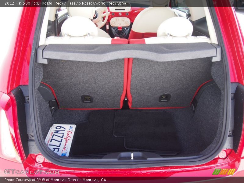 Rosso (Red) / Tessuto Rosso/Avorio (Red/Ivory) 2012 Fiat 500 Pop