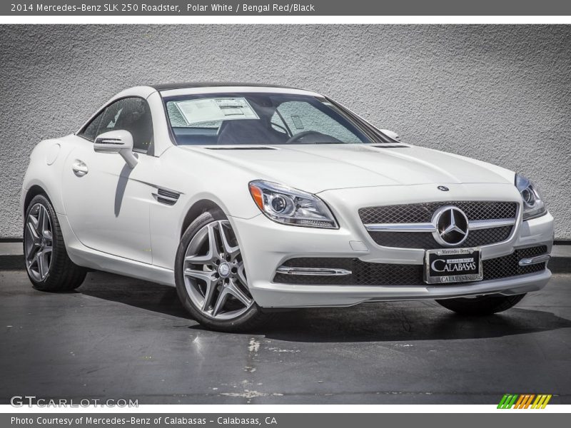 Polar White / Bengal Red/Black 2014 Mercedes-Benz SLK 250 Roadster