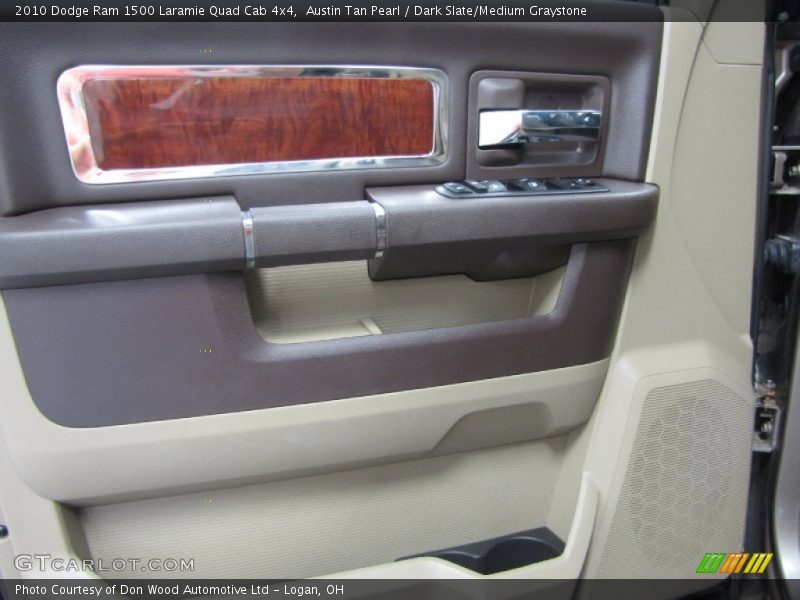 Austin Tan Pearl / Dark Slate/Medium Graystone 2010 Dodge Ram 1500 Laramie Quad Cab 4x4