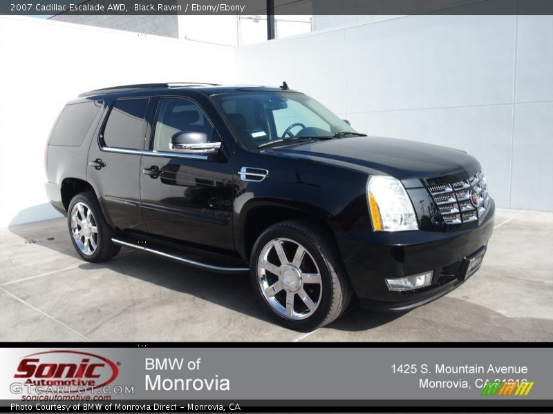 Black Raven / Ebony/Ebony 2007 Cadillac Escalade AWD
