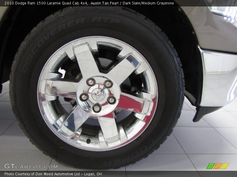 Austin Tan Pearl / Dark Slate/Medium Graystone 2010 Dodge Ram 1500 Laramie Quad Cab 4x4