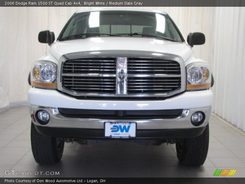 Bright White / Medium Slate Gray 2006 Dodge Ram 1500 ST Quad Cab 4x4