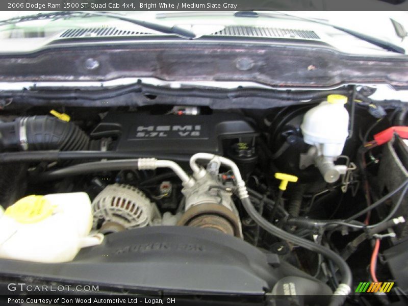 Bright White / Medium Slate Gray 2006 Dodge Ram 1500 ST Quad Cab 4x4
