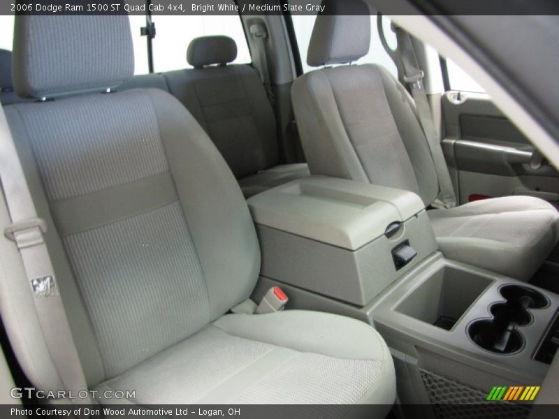 Bright White / Medium Slate Gray 2006 Dodge Ram 1500 ST Quad Cab 4x4