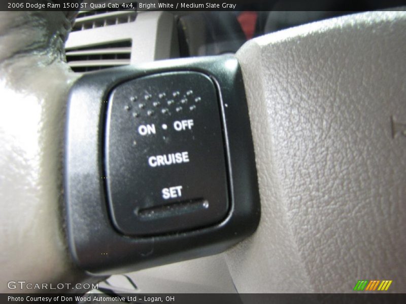 Bright White / Medium Slate Gray 2006 Dodge Ram 1500 ST Quad Cab 4x4