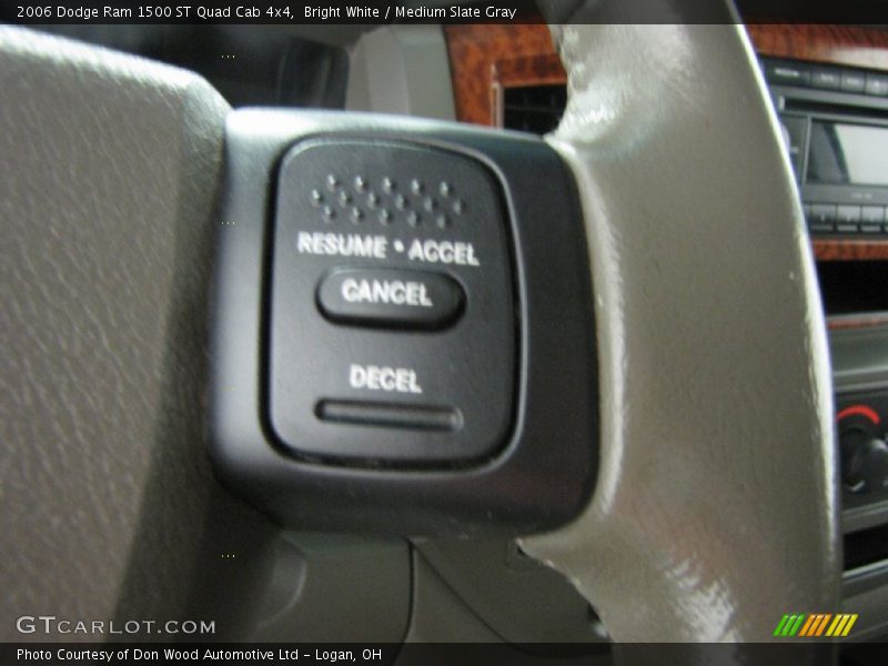 Bright White / Medium Slate Gray 2006 Dodge Ram 1500 ST Quad Cab 4x4