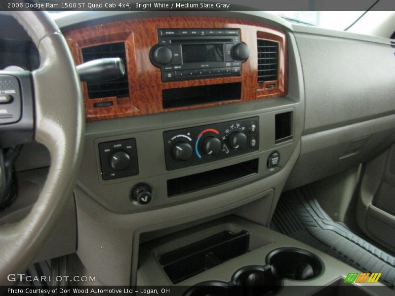 Bright White / Medium Slate Gray 2006 Dodge Ram 1500 ST Quad Cab 4x4