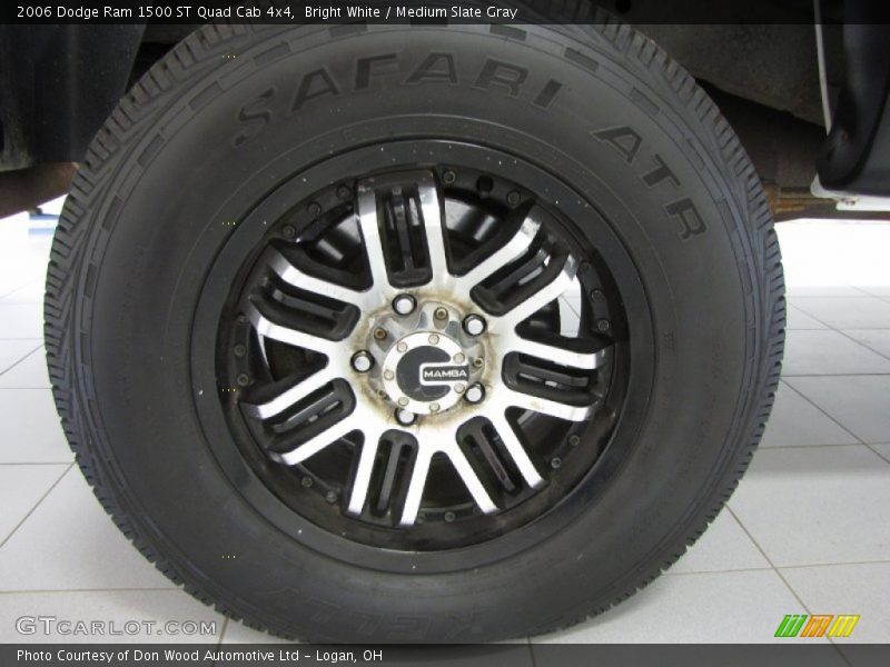 Bright White / Medium Slate Gray 2006 Dodge Ram 1500 ST Quad Cab 4x4
