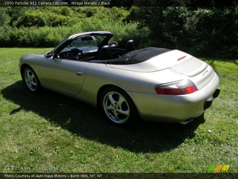 Mirage Metallic / Black 2000 Porsche 911 Carrera Cabriolet