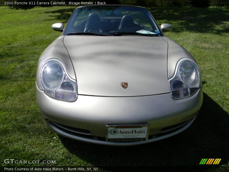Mirage Metallic / Black 2000 Porsche 911 Carrera Cabriolet