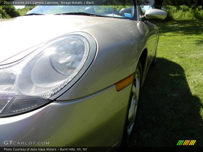 Mirage Metallic / Black 2000 Porsche 911 Carrera Cabriolet