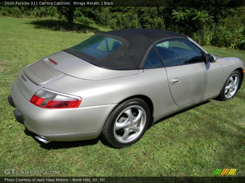 Mirage Metallic / Black 2000 Porsche 911 Carrera Cabriolet
