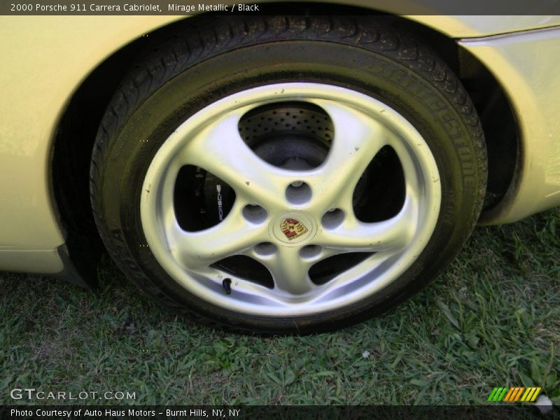 Mirage Metallic / Black 2000 Porsche 911 Carrera Cabriolet