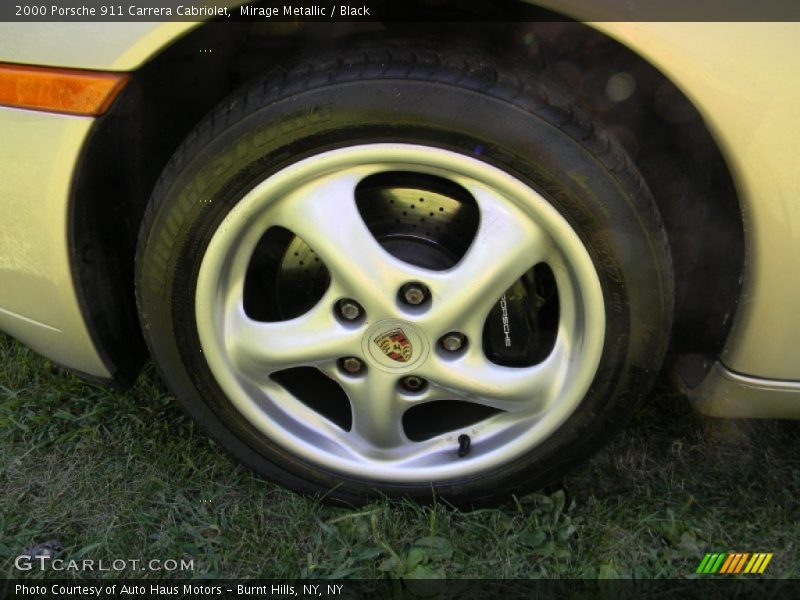 Mirage Metallic / Black 2000 Porsche 911 Carrera Cabriolet