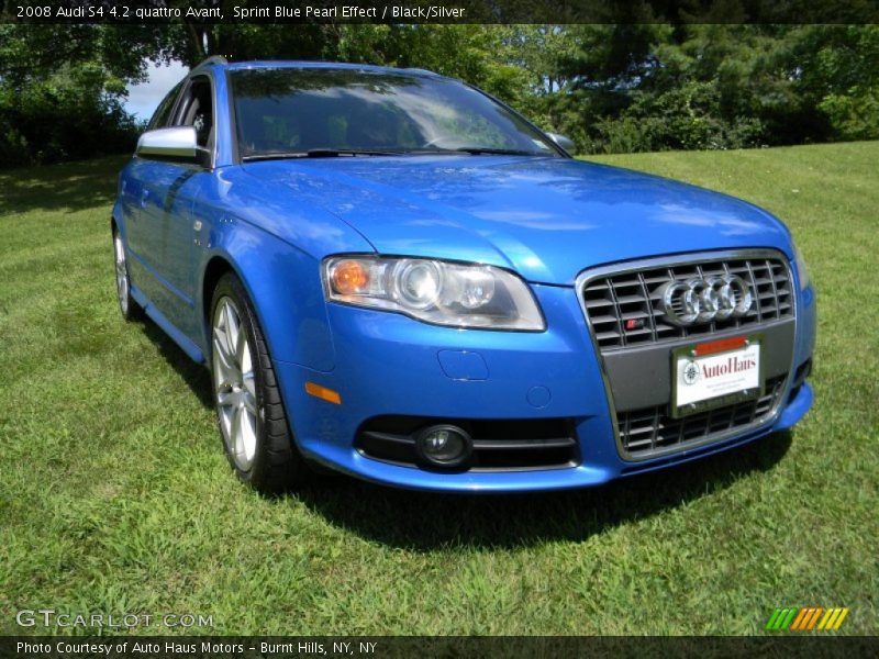 Sprint Blue Pearl Effect / Black/Silver 2008 Audi S4 4.2 quattro Avant