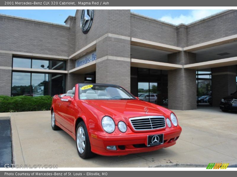 Magma Red / Ash 2001 Mercedes-Benz CLK 320 Cabriolet