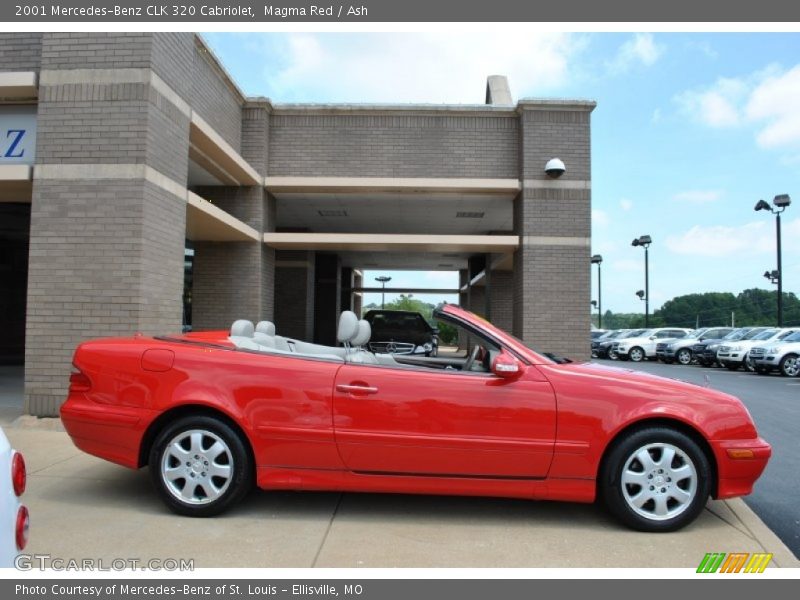 Magma Red / Ash 2001 Mercedes-Benz CLK 320 Cabriolet