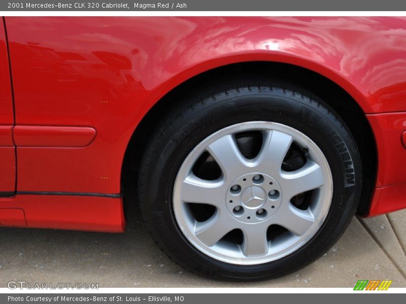 Magma Red / Ash 2001 Mercedes-Benz CLK 320 Cabriolet