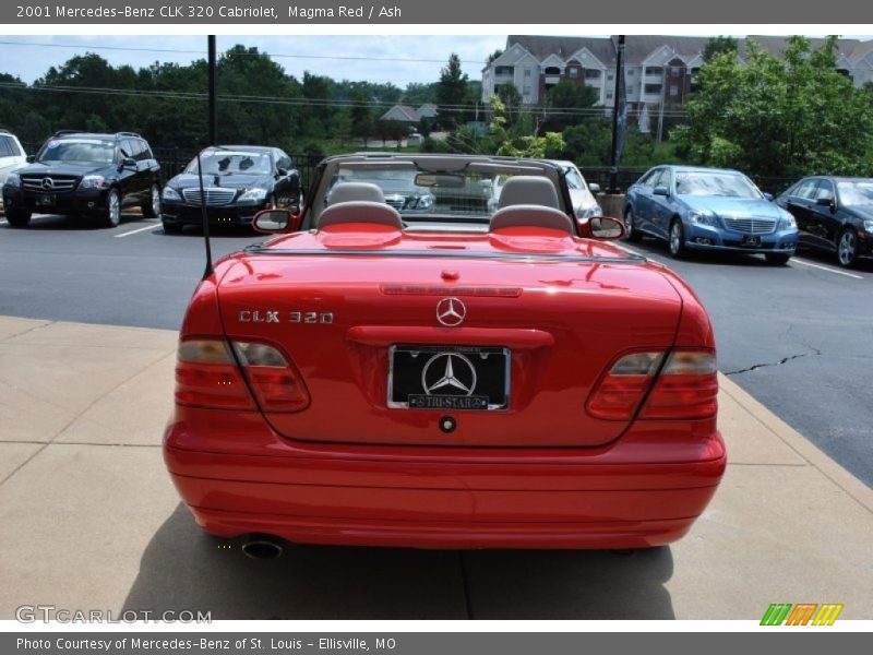 Magma Red / Ash 2001 Mercedes-Benz CLK 320 Cabriolet