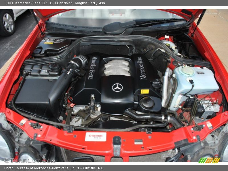 Magma Red / Ash 2001 Mercedes-Benz CLK 320 Cabriolet