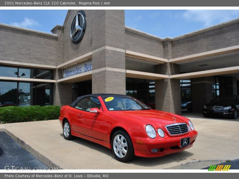 Magma Red / Ash 2001 Mercedes-Benz CLK 320 Cabriolet