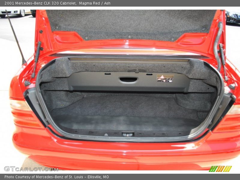 Magma Red / Ash 2001 Mercedes-Benz CLK 320 Cabriolet