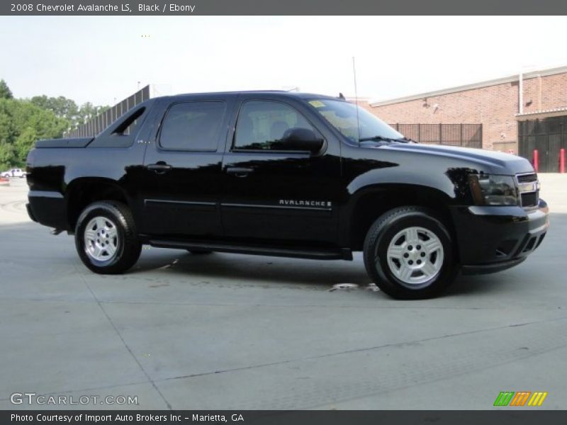 Black / Ebony 2008 Chevrolet Avalanche LS
