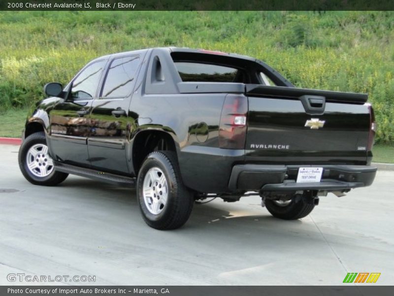 Black / Ebony 2008 Chevrolet Avalanche LS