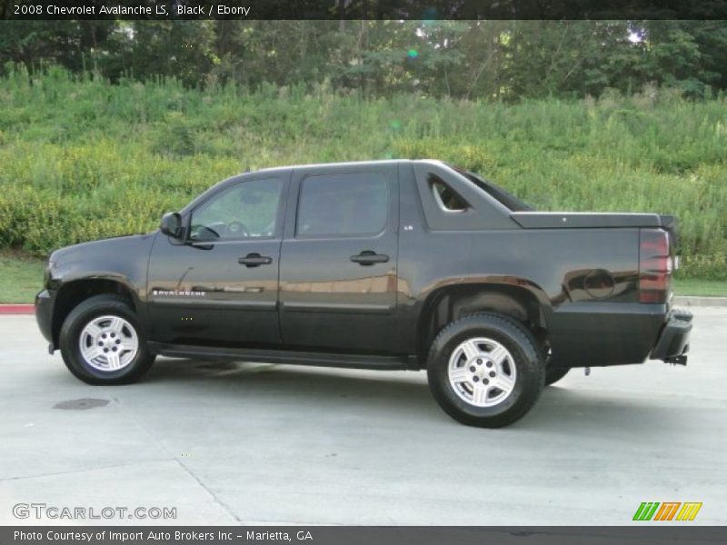 Black / Ebony 2008 Chevrolet Avalanche LS