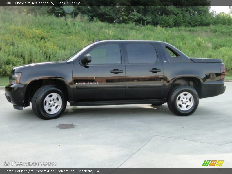 Black / Ebony 2008 Chevrolet Avalanche LS
