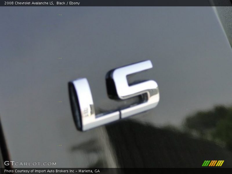 Black / Ebony 2008 Chevrolet Avalanche LS