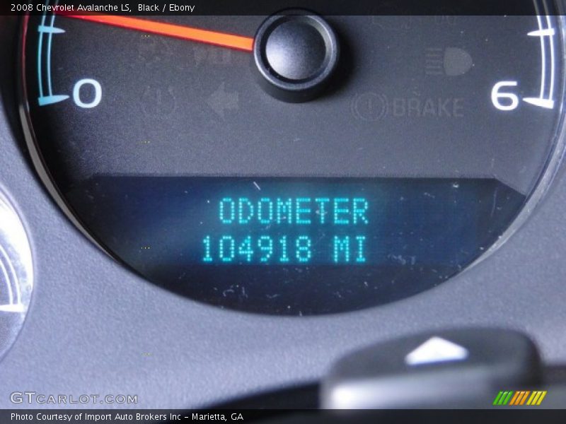 Black / Ebony 2008 Chevrolet Avalanche LS