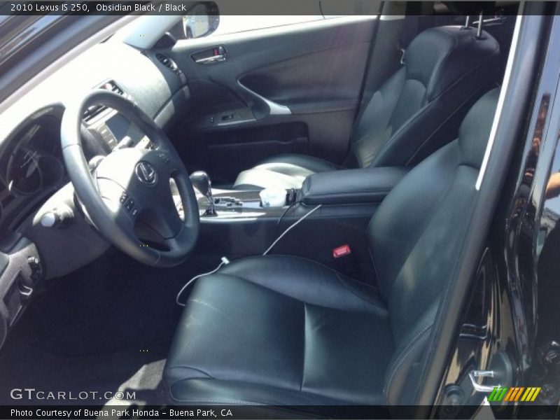 Obsidian Black / Black 2010 Lexus IS 250