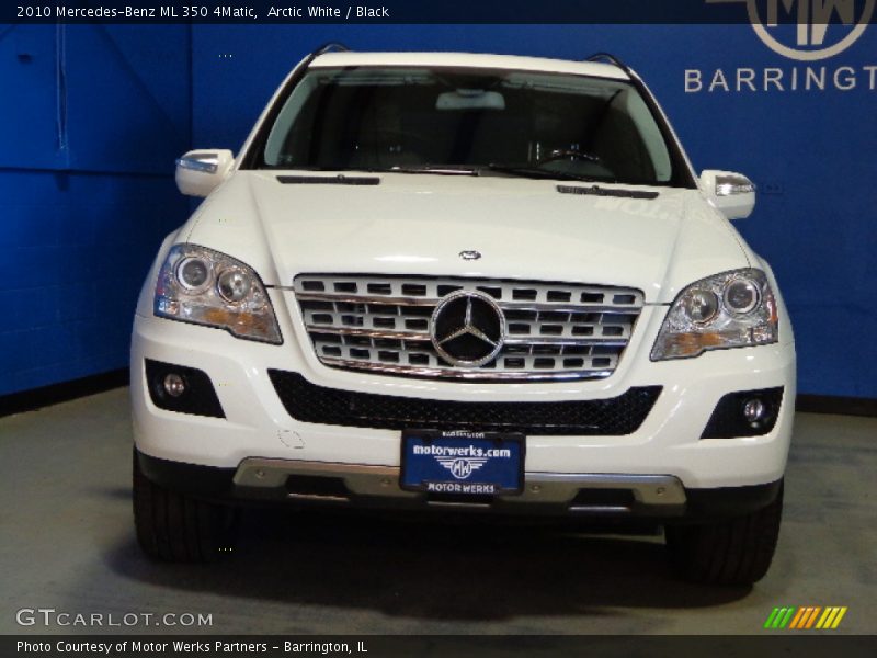 Arctic White / Black 2010 Mercedes-Benz ML 350 4Matic
